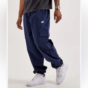 Nike Club Woven Cargo Pants Utility Blue Mens Plus Size XXL